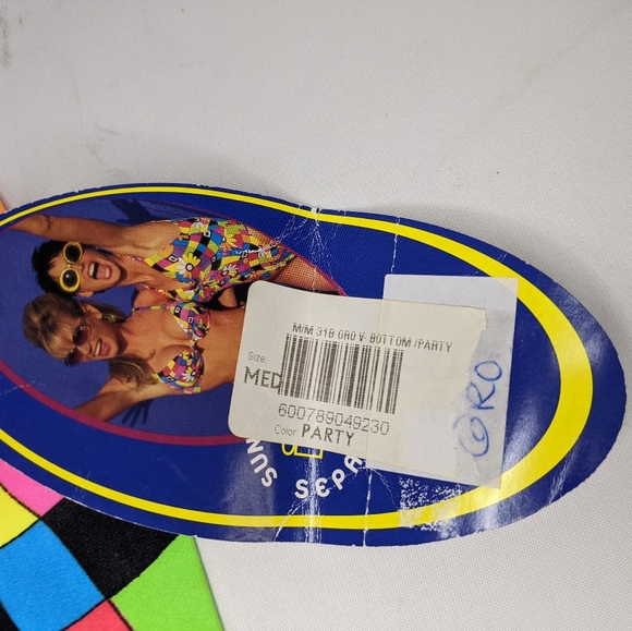 90's style Sunsets V Waist Bikini Bottom, V Waist, Retro, New Old Stock, medium - Picture 2 of 8